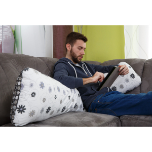 Polohovací polštář Louka šedá