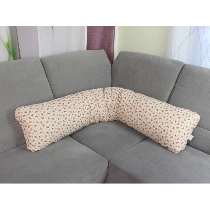 Polohovací polštář od Matýska Len, květ červený