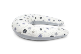 Těhotenský a kojicí polštář Maxi 205cm colormix Louka šedá