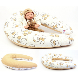 Kojicí polštář Standard MÉĎA HNĚDÝ100% bavlna 1