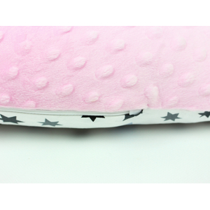 Kojicí polštář Standard STAR růžový, colormix MINKY 1