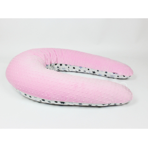 Kojicí polštář Standard STAR růžový, colormix MINKY 2