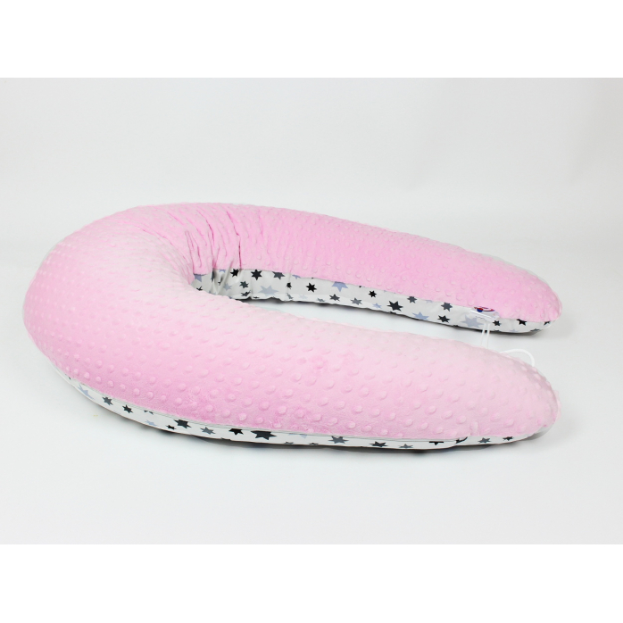 Kojicí polštář Standard STAR růžový, colormix MINKY 2