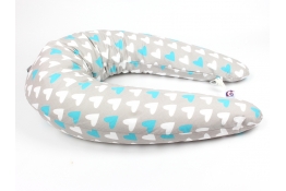 Kojicí polštář Standard SRDCE MODRÉ 100% bavlna